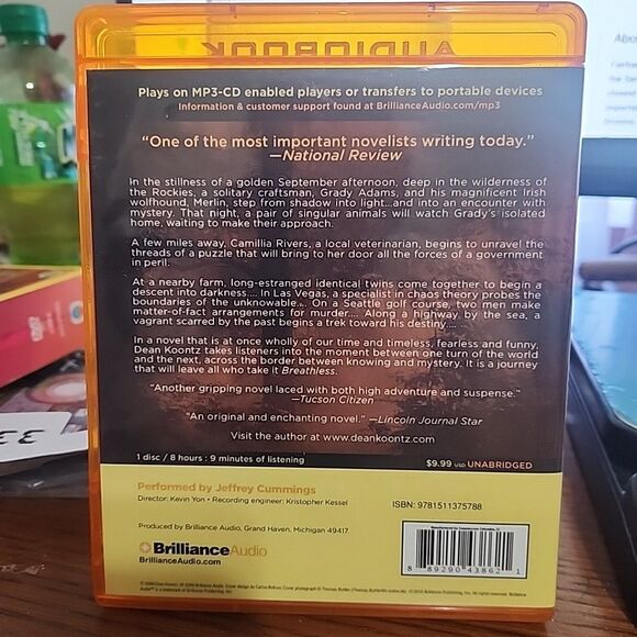 Breathless - Dean Koontz MP3 Audiobook Brilliance Audio - Picture 2 of 3